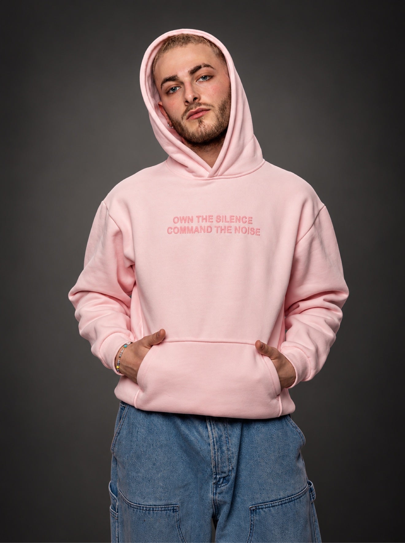The Guardian in Petal Pink, front view